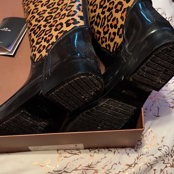 Like new Coach cheetah rain boots - Picture 2 of 6